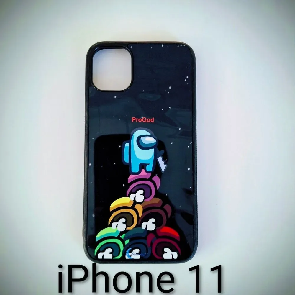 iPhone 11 Case With Among Us Pro god Design